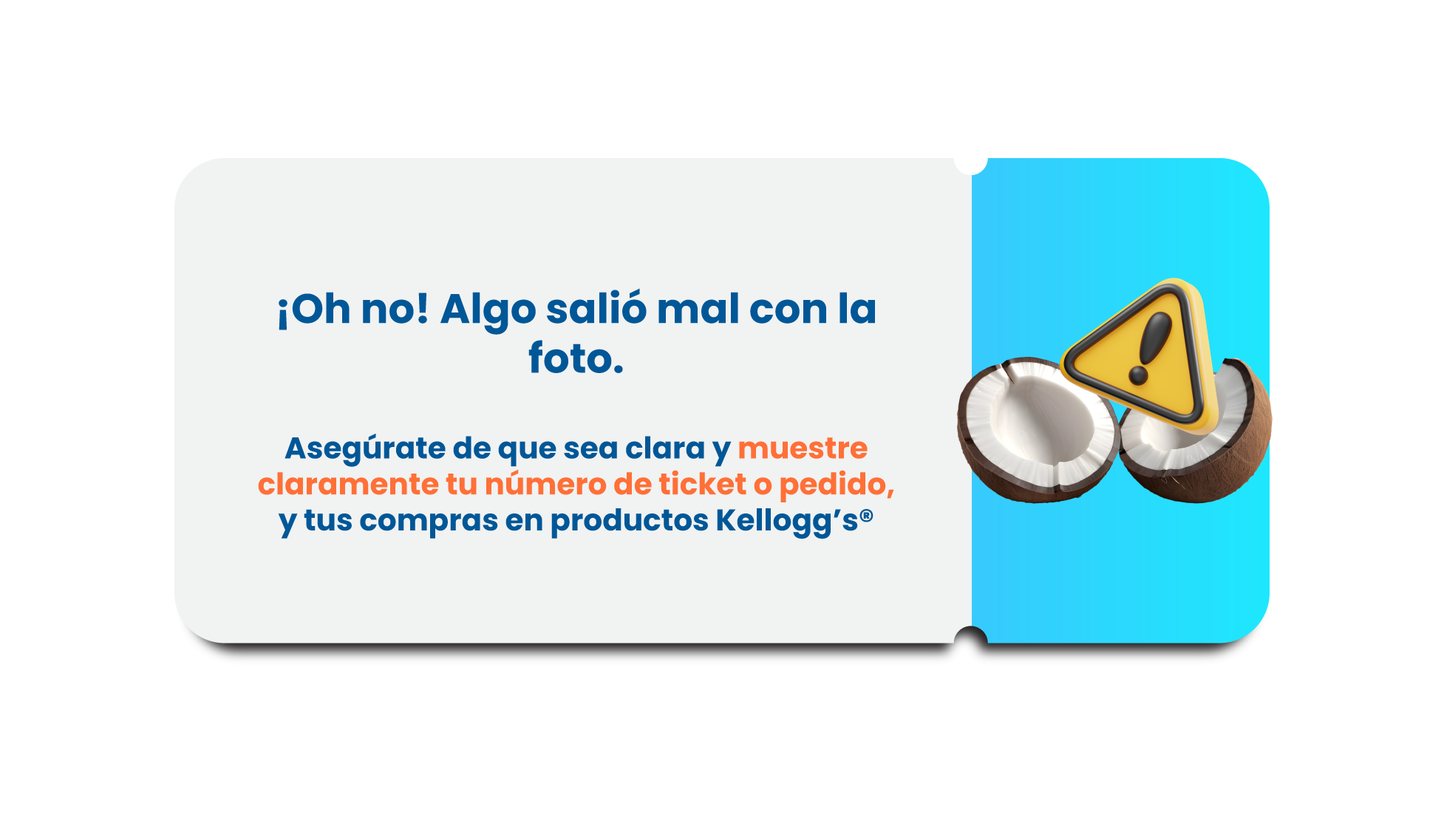 ¡Oh no! Algo salió mal con tu foto