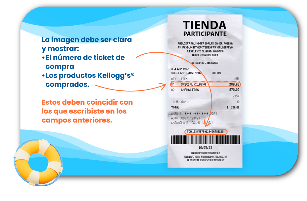 Foto de tu ticket